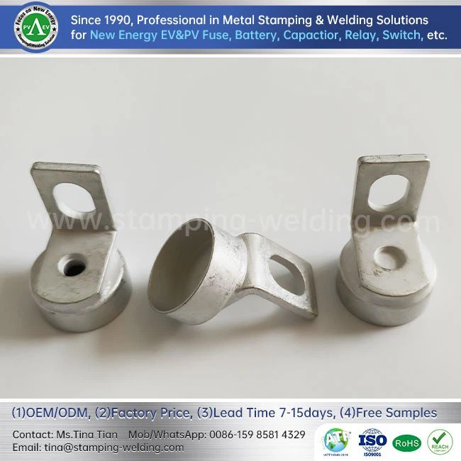 L-type copper cap for fuse contact