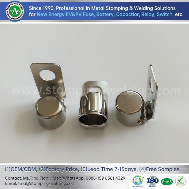 Nickel Plated Copper End Caps For EV