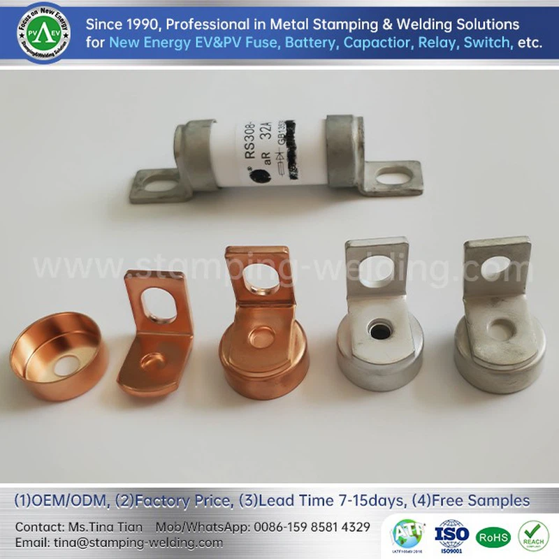 Copper Outer Cap For Photovoltaic Fuse Copper Outer Cap For Photovoltaic Fuse