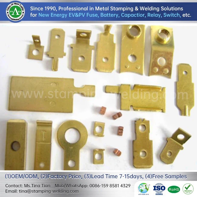 Brass Sheet Metal Parts Terminal Brass Sheet Metal Parts Terminal